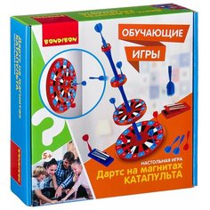 Обучающие игры Bondibon Настольная игра Дартс на магнитах катапульта , BOX. 25 7 25 см