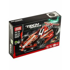 Конструктор Tech Bricks 3412, 158 детали "Гоночная машина" Zhbo