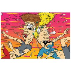 Картина по номерам на холсте Мультфильм Бивис и Батхед 5897