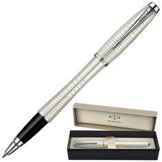 Ручка-роллер Parker Urban Premium T204, Pearl Metal Chiselled CT S0911440