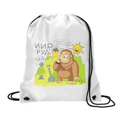 Сумка для обуви CoolPodarok Прикол. Мир труд май