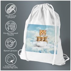 Сумка для обуви CoolPodarok Котятки