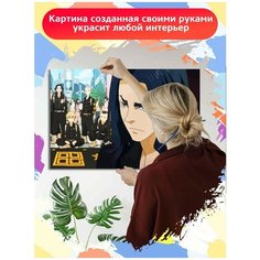 Картина по номерам аниме Токийские мстители Кен Рюгуджи Дракен - 7373 Г 60x40
