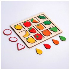 Головоломка. Сортер составной "Фрукты и овощи" Нет бренда