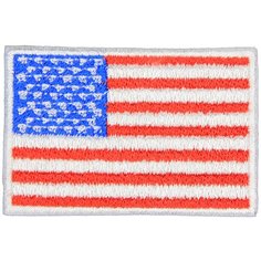Нашивка, патч, шеврон "Флаг Америки США" 60x40mm PTC134 22 ПИНГВИНА