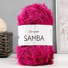 YarnArt Пряжа "Samba" 100% полиэстер 150м/100гр (2014 яркая фуксия)