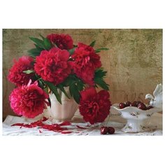 Алмазная мозаика на раме с полным заполнением «Пионы», 20х30 см Школа талантов