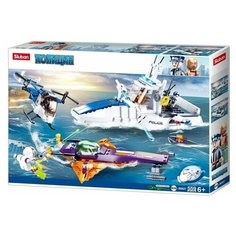 Конструктор пластиковый. Полиция. Погоня на море Sluban