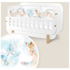 Dr.Hygge Бортик (3 секции) HG210301 Ангелы голубой