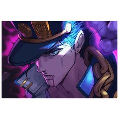 Картина по номерам на холсте Аниме JOJO (Джованна, Джотаро, ДжоДжо) - 7733 Г 60x40