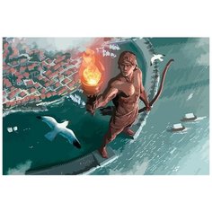 Картина по номерам на холсте настольная игра 7 чудес - 6873 Г 60x40