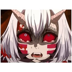 Картина по номерам на холсте аниме клинок рассекающий демонов - 6710 Г 30x40