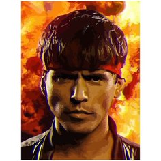 Картина по номерам на холсте кунг фьюри - 1072 30X40