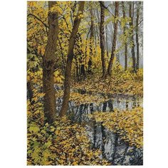 Набор для вышивания "Пейзаж в осенних тонах", 30x42 см, PANNA