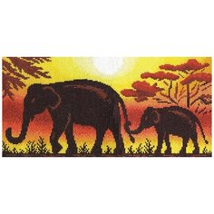 Набор для вышивания Klart "Жаркая Африка", 14,5x29,5 см