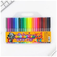 Фломастеры, 24 цвета ArtFox STUDY, вентилируемый колпачок