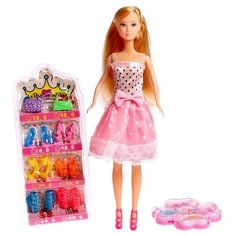 Кукла-модель «Брианна» в платье, с набором платьев, обуви и аксессуарами микс NO Name