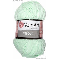 Пряжа YarnArt Velour мята (845), 100% микрополиэстер, 170м, 100г, 1шт