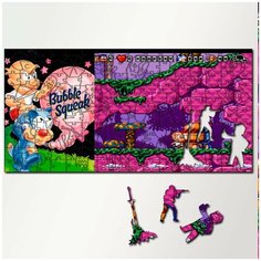 Пазл из дерева с фигурками, 230 деталей, 46х23 см игры Bubble VS Squeak - 5613 Puzzle Wood