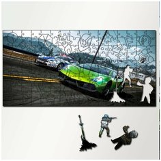 Пазл из дерева с фигурками, 230 деталей, 46х23 см игры Need For Speed Hot Pursuit - 5264 Puzzle Wood