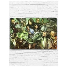 Картина по номерам на холсте игра Dragon Age Инквизиция (PS, Xbox, PC, Switch) - 9816 Г 60x40