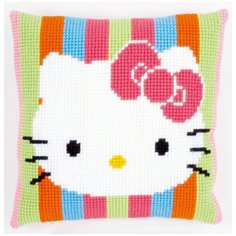 Подушка Hello Kitty, полоски набор для вышивания VERVACO PN-0153770