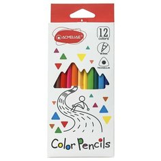 Цветные карандаши трехгранные для рисования ACMELIAE Color Pencils, 12 цветов