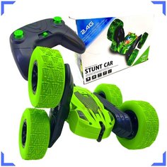 Stunt Car / Машинка на пульте управления/ машинка перевертыш / Радиоуправляемая дрифт трюковая вездеход, зеленый JLB