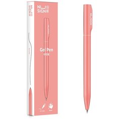 Ручка гелев. Deli Nusign NS552pink розовый черн. черн. линия 0.5мм