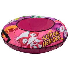 Санки надувные ватрушка /Тюбинг ТяниТолкай 93 см Oxford с камерой SUPERKITTY