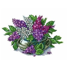 Набор для вышивания "Сирень" Сделано с любовью, 30x40 см