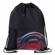 Мешок для обуви юнландия, карман на молнии, 33х42 см, "High speed", 271055