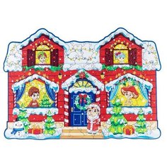 Пазл Woodland Новогодний домик (147218), 153 дет., 16х21х5 см, разноцветный