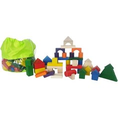 Конструктор деревянный Суперстройка 50деталей в мешке Мишка Кострома