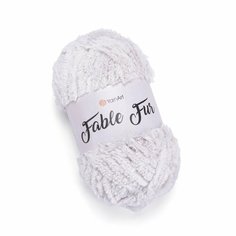 Пряжа YARNART Fable Fur, YarnArt, суровый - 967, 100% микрополиэстер, 5 мотков, 100 г, 100 м.