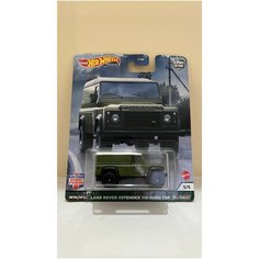 Детская Машинка 1:64 Hot Wheels Premium Редкая модель LAND ROVER DEFENDER 110 HARD TOP из серии BRITISH HORSE POWER