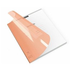 Тетрадь школьная ученическая ErichKrause CoverPrо Neon, пластиковая обложка на скобе, клетка, 18 листов, цвет - оранжевый, 10 шт.