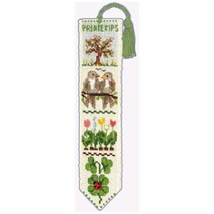 Le Bonheur des Dames Набор для вышивания MARQUE PAGE PRINTEMPS (Весна) 5 см х 20 см, 4532
