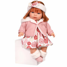 Интерактивная кукла Antonio Juan Валентина в розовом, 37 см, 1561P розовый
