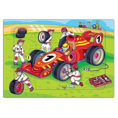 Рамка-вкладыш Дрофа-Медиа Гоночная машина (3822), 12 дет., 20х28.5х0.3 см