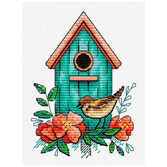 Жар-птица набор для вышивания Воробьиный дом, 11 х 8 см, М-366