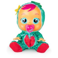 Интерактивная кукла IMC Toys Cry Babies Tutti Frutti, плачущий младенец Mel, 30 см, 93805 зеленый