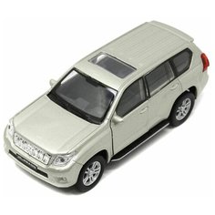 Внедорожник Welly Toyota Land Cruiser Prado (43630) 1:34, 12 см, серый