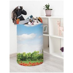 Корзина для игрушек JoyArty "Маковое поле" 40x60 см