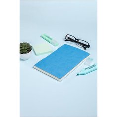 Ежедневник Bruno Visconti Megapolis Flex недатированный, искусственная кожа, А5, 176 листов, голубой, цвет бумаги тонированный