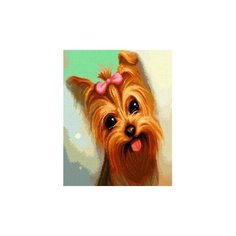 Алмазная мозаика Йоркширский терьер 40x50 см. Paintboy
