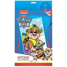Набор для творчества LORI Картина по номерам Щенячий патруль Крепыш