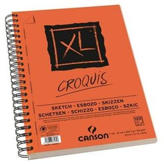 Canson Альбом XL для графики, 90гр/м, Слоновая кость, 14.8х21см, 60л