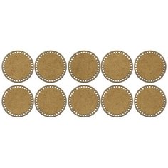 Комплект из 10-ти донышек для создания корзин из ХДФ, "Круг диаметром 15см" Деревяшкино