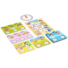 Игровой и обучающий набор Puzzle Time "Распорядок дня", пазлы, книга, часы, для детей и малышей